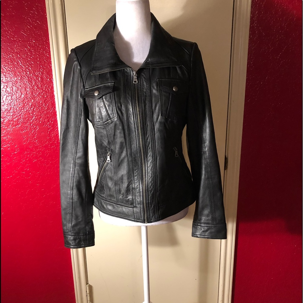 Guess Vintage Butter Soft Leather Jacket
